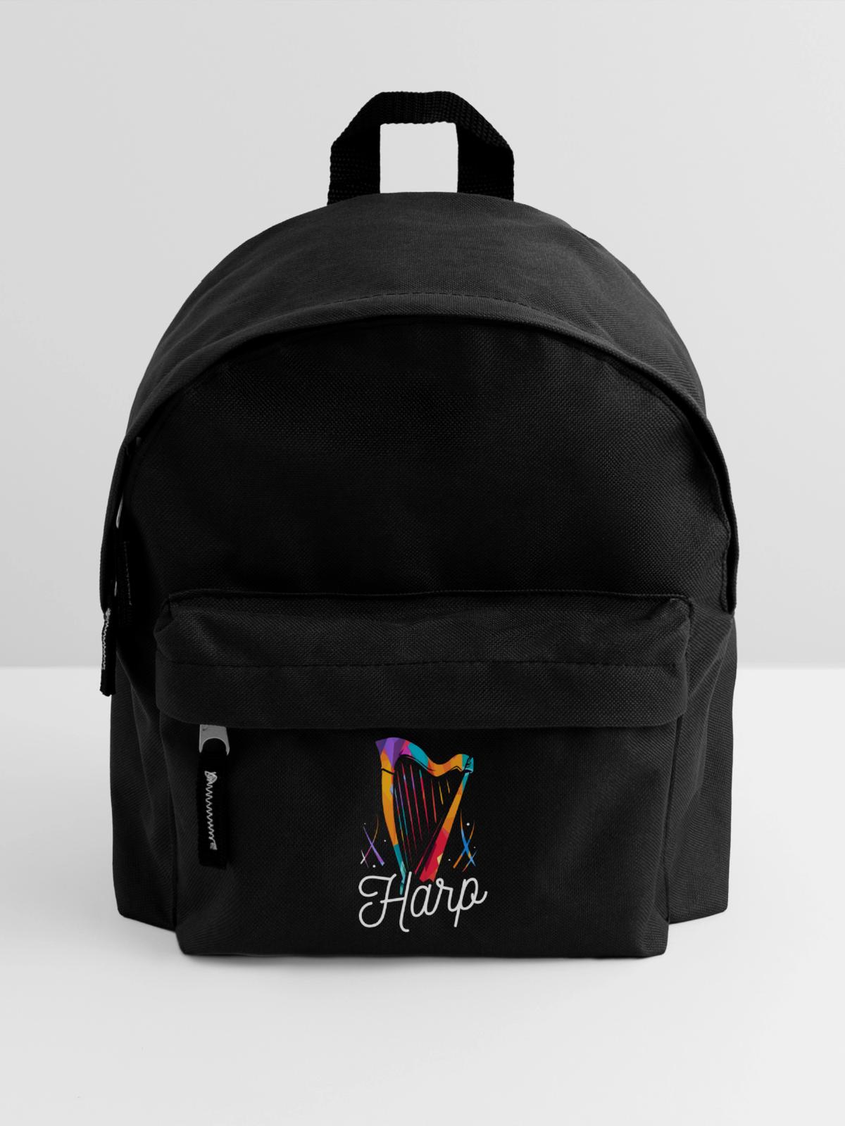 Zauberhafte Harfe Orchesterabend - Kinder Rucksack - Schwarz - Vorne