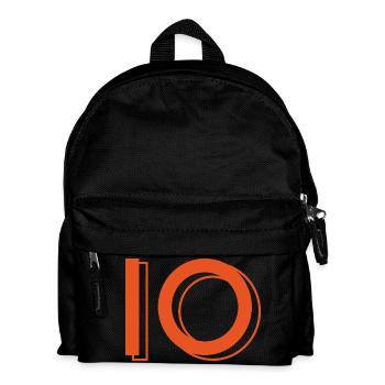 Trikotnummer 10 orange - Kinder Rucksack - Schwarz - Vorne