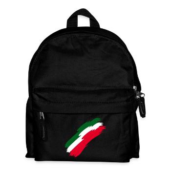 Italien Fahne Farben - Kinder Rucksack - Schwarz - Vorne
