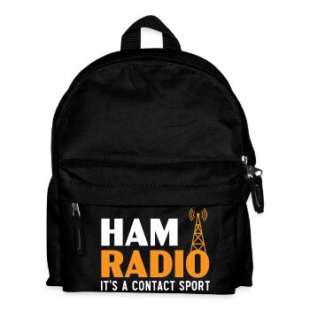 Ham Radio Es ist ein Kontaktsport Operator Ham Rad - Kinder Rucksack - Schwarz - Vorne