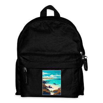 Kangaroo Island Australien Vintage Reiseposter - Kinder Rucksack - Schwarz - Vorne