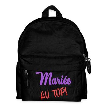 HOCHZEIT - Kinder Rucksack - Schwarz - Vorne