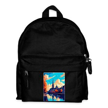 Bonn Germany Vintage Travel Poster WPA Souvenir - Kids' Backpack - black - Front