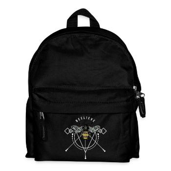 Wuselige Honigbiene Bienenstock - Kinder Rucksack - Schwarz - Vorne