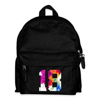 NUMBER 18 YEARS OLD 18TH BIRTHDAY - Kids' Backpack - black - Front