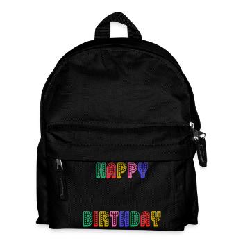 ALLES GUTE ZUM GEBURTSTAG. JAHRESTAG. - Kinder Rucksack - Schwarz - Vorne