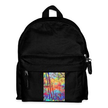 Der Teich mit dem toten Baum - Kinder Rucksack - Schwarz - Vorne
