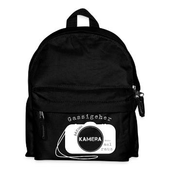 Fotograf fotografieren - Kinder Rucksack - Schwarz - Vorne