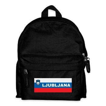 Ljubljana City dans le drapeau slovène - Sac à dos Enfant - noir - Devant