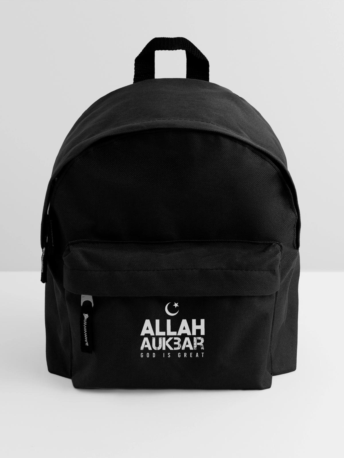 Allah Spruch - Kinder Rucksack - Schwarz - Vorne