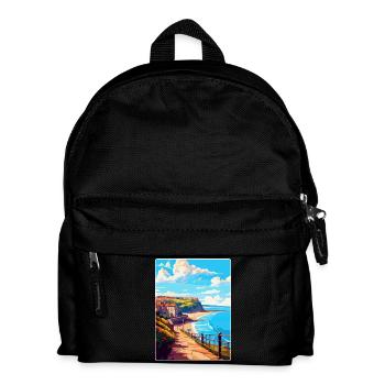 Scarborough England Uk Vintage Reiseposter WPA - Kinder Rucksack - Schwarz - Vorne
