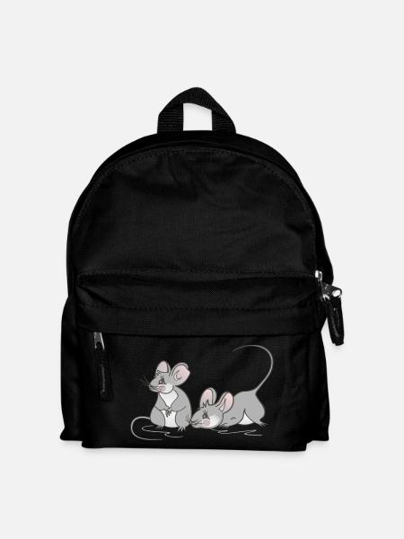 Maus Mäuschen Kinder Frauen Geburtstag - Kinder Rucksack - Schwarz