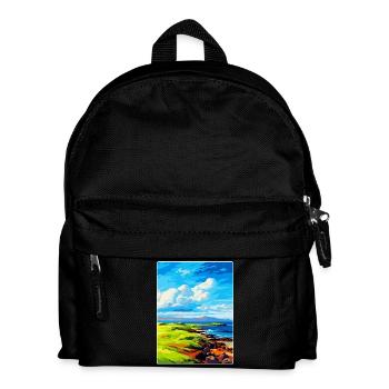 Isle Of Muck Schottland Uk Reise Poster Souvenir - Kinder Rucksack - Schwarz - Vorne