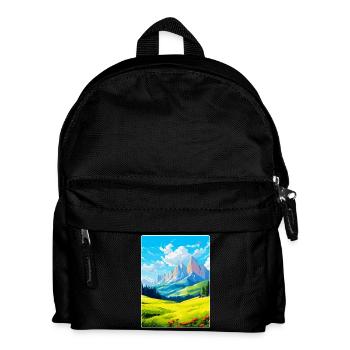 Dolomites Italy Vintage Travel Poster Souvenir WPA - Kids' Backpack - black - Front