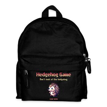 Hedgehog Game – Don't look at the hedgehog - Kinder Rucksack - Schwarz - Vorne