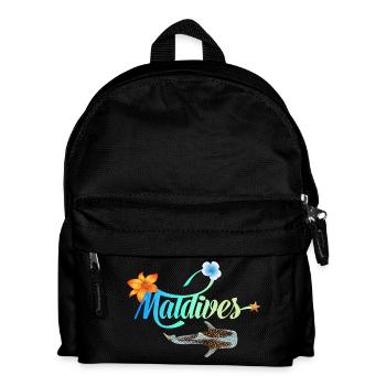 Malediven Tropischer Meeresglanz Walhai Souvenir - Kinder Rucksack - Schwarz - Vorne