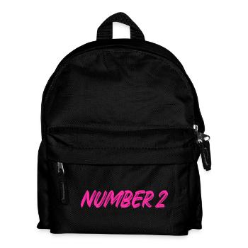 Numéro 2 - deux - deuxième - deuxième - 2 - numéro 2 - Sac à dos Enfant - noir - Devant