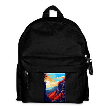 Nationalpark Böhmische Schweiz Tschechische Republik - Kinder Rucksack - Schwarz - Vorne
