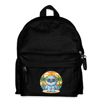 Yeti Lustige Cartoon Sommer Strand Sonnenbrille - Kinder Rucksack - Schwarz - Vorne