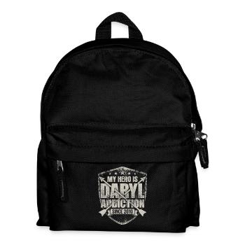 Mein Held ist Daryl - Kinder Rucksack - Schwarz - Vorne