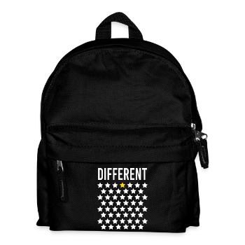 Different: Golden Star in the middle of the stars - Kids' Backpack - black - Front