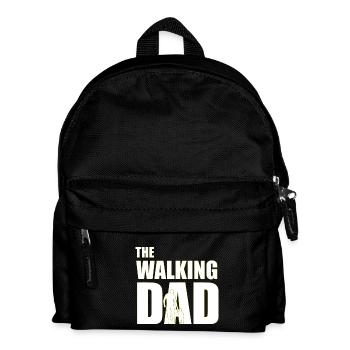 Der wandelnde Vater (weiß) Umriss - Kinder Rucksack - Schwarz - Vorne