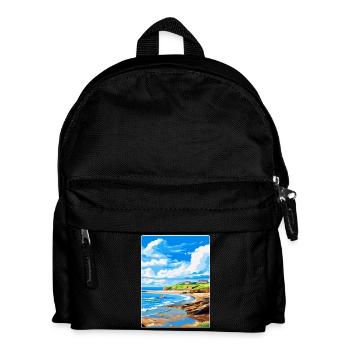 Bude Cornwall, England, Vereinigtes Königreich, Reiseposter, Souvenir - Kinder Rucksack - Schwarz - Vorne