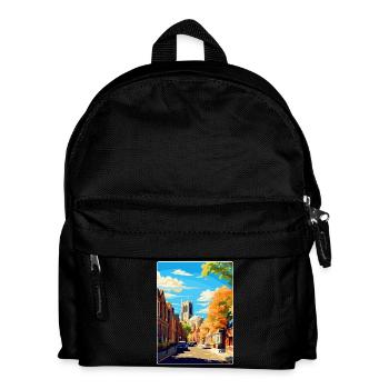 Richmond England Uk Vintage Travel Poster Souvenir - Kids' Backpack - black - Front