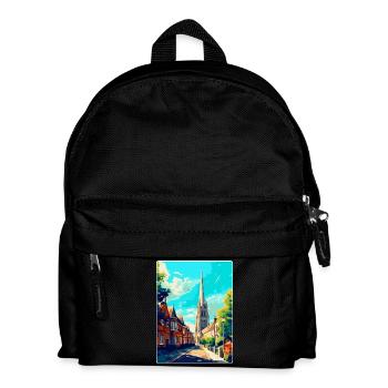 Salisbury England Uk Reiseposter Souvenir WPA - Kinder Rucksack - Schwarz - Vorne