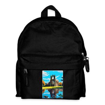 Bolton Abbey England Uk Travel Poster Souvenir WPA - Kids' Backpack - black - Front