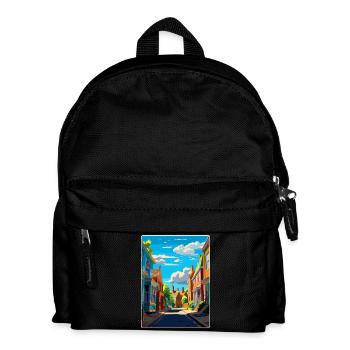 Petworth England Uk Vintage Reiseplakat Souvenir - Kinder Rucksack - Schwarz - Vorne