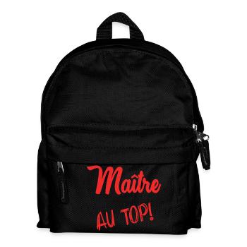 MASTER. MASTER. THANK YOU. THANK YOU MASTER - Kids' Backpack - black - Front