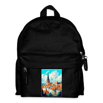 Mikulov Tschechische Republik Vintage Reiseposter WPA - Kinder Rucksack - Schwarz - Vorne