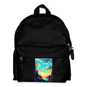 Podyji Tschechische Republik Vintage Reiseposter WPA - Kinder Rucksack - Schwarz - Vorne