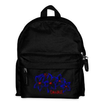 Danke - Kinder Rucksack - Schwarz - Vorne