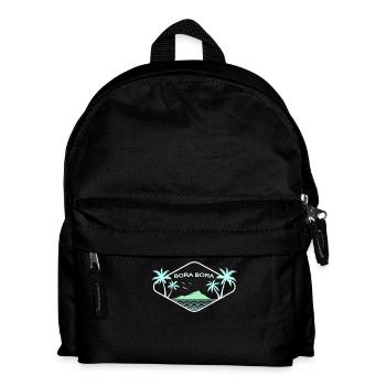 Bora Bora Island Idyll Logo - Kids' Backpack - black - Front