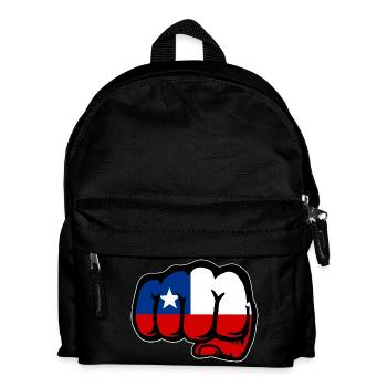 Chile Flagge Faust - Kinder Rucksack - Schwarz - Vorne