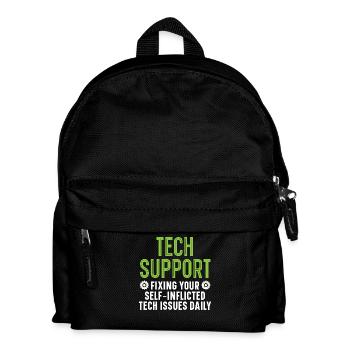 Tech Support Fixing Your Tech Issues Daily - Kinder Rucksack - Schwarz - Vorne
