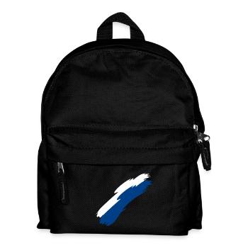 Finnland Fahne Farben - Kinder Rucksack - Schwarz - Vorne