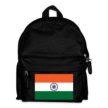 Indien - Kinder Rucksack - Schwarz - Vorne