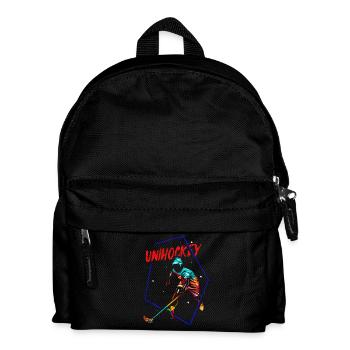 Reflexstarker Floorball Torhüter - Kinder Rucksack - Schwarz - Vorne