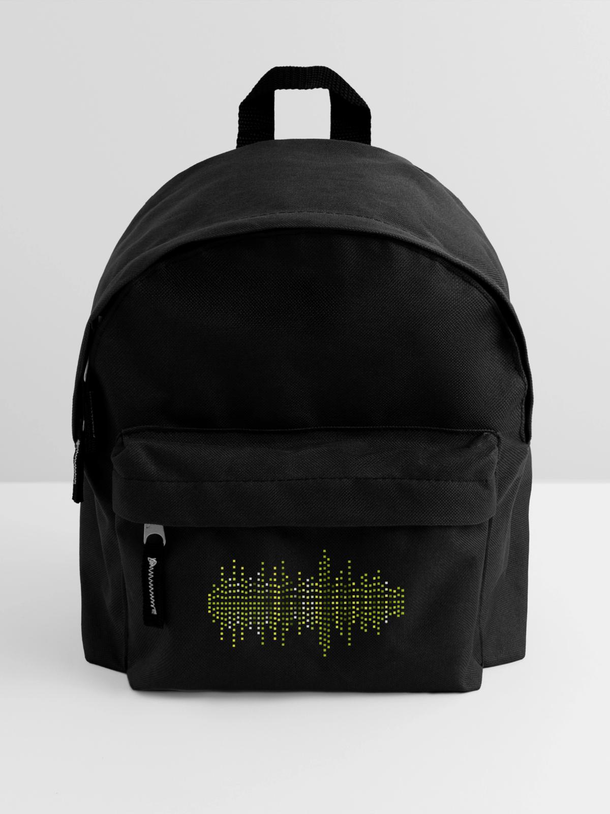 Equalizer Grün Gelb - Kinder Rucksack - Schwarz - Vorne