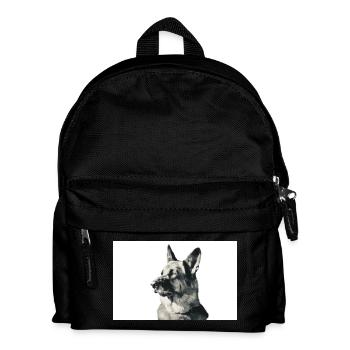 Schäferhund - Kinder Rucksack - Schwarz - Vorne