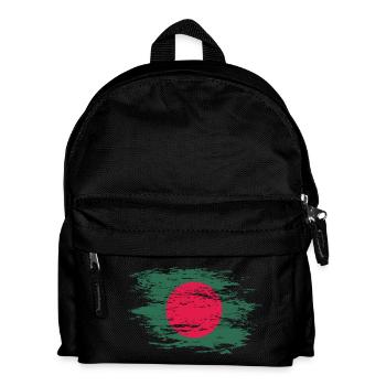 Bangladesch Flagge used - Kinder Rucksack - Schwarz - Vorne