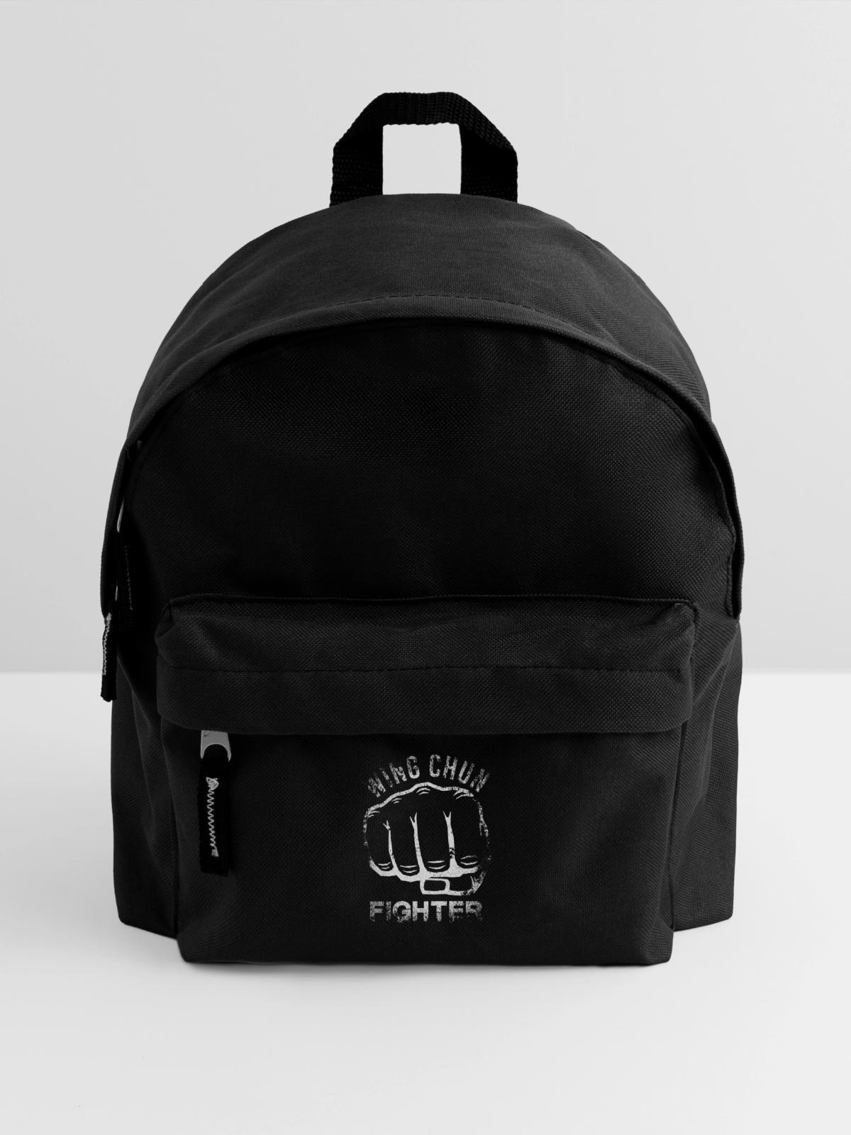 Wing Chun Fighter - Kinder Rucksack - Schwarz - Vorne