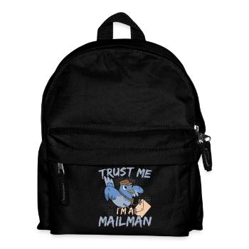 Ich bin ein Postbeamter Postbeamter Briefträger Po - Kinder Rucksack - Schwarz - Vorne