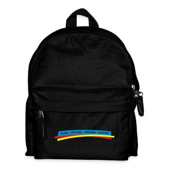 Klima Lüftung Heizung Sanitär - Kinder Rucksack - Schwarz - Vorne