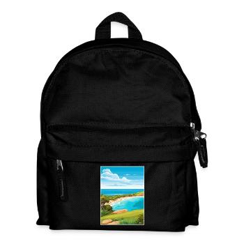 Kangaroo Island Australien Deko Reiseposter - Kinder Rucksack - Schwarz - Vorne