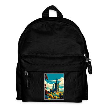Kassel Deutschland Vintage Reiseposter WPA Souvenir - Kinder Rucksack - Schwarz - Vorne