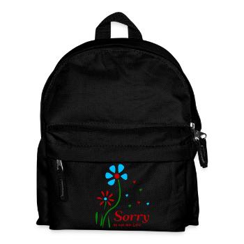 Sorry, es tut mir leid - Kinder Rucksack - Schwarz - Vorne